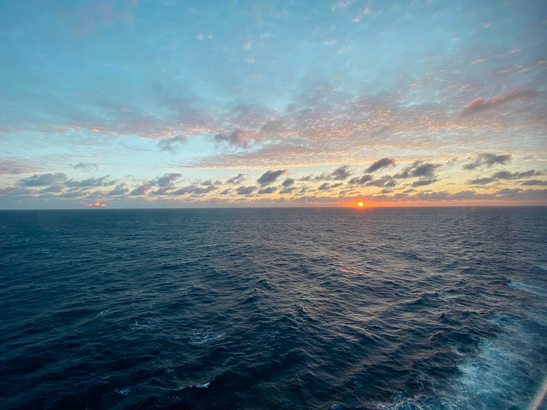 Sunrise over the Pacific Ocean